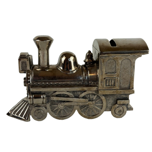 Unbranded Other - Train Bank Shiny Metal Puff Puff Toot Toot Steam Engine